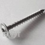 Pan head washer timber screws A2 8,0x100/80 TX40, Box 100 Stück