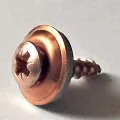 Woodscrew A2/CU sealing-washer 20mm 4,5x80 Z, Box 200 pcs.