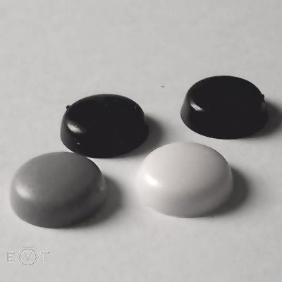 PA cap for screws 3,5 colour black, Box 1000 pcs.