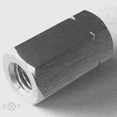 Gewindemuffe Sechskant A2 M6x30 SW10, Box 100 Stück