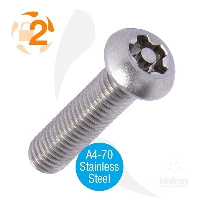 Linsenkopf A4-70 M5x25 (F25-B 5-Lobe Pin), BOX 100 Stück