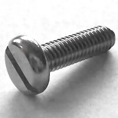 1-72 UNF x 3/8 Flachkopfschrauben mit Schlitz A2, BOX 100 Stück
