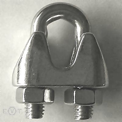 Wire rope clamps A4 for 12mm, Box 10 pcs.