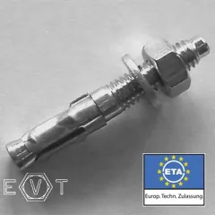 Bolzenanker galv. verzinkt 10/15 x 85, BOX 50 Stück